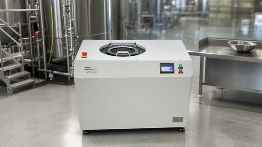 centrifuge for food and beverage in a clean food-grade processing facility