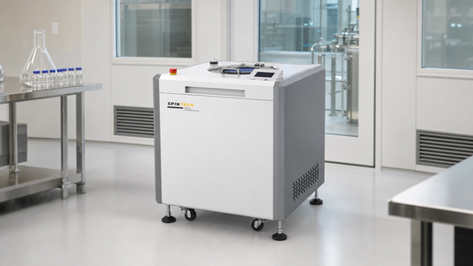 centrifuge for pharmaceutical processing in a GMP cleanroom