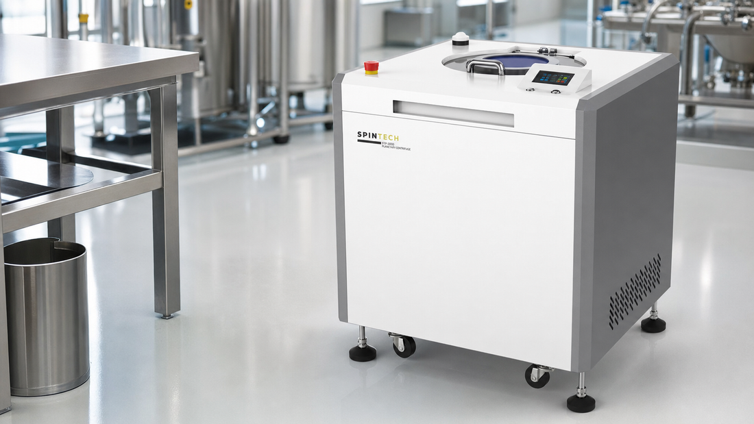 Choose a planetary centrifuge for a clean industrial processing facility