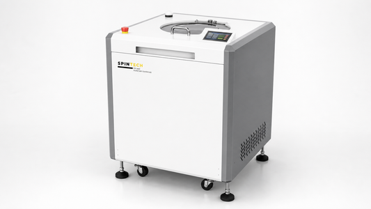 Spin Tech centrifuge STP-3000 on a neutral studio backdrop.