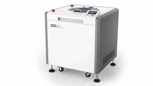 Spin Tech centrifuge STP-3000 planetary centrifuge on a neutral studio backdrop