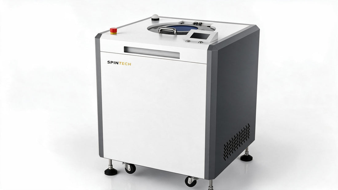 STP-1500 vs STP-3000: Spin Tech STP-3000 planetary centrifuge in a neutral studio setting.